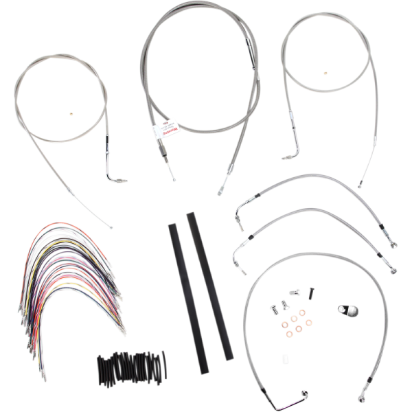 (image for) Burly Brand Ape Hanger Install Kit - Stainless Steel