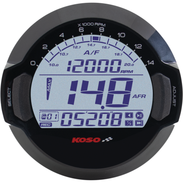 (image for) Koso North America Air/Fuel Ratio & RPM Data Logger with 6' Extension Wire