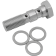 (image for) Chrome Banjo Bolt - 3/8"-24 dual