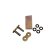 (image for) D.I.D 520MX Clip Connecting Link - Gold