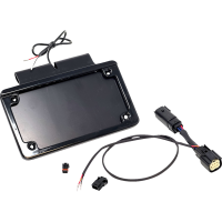 (image for) Illuminated Saddlebag License Plate Mount - Black Frame