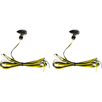 (image for) Micro Bullet LED Turn Signal, Amber, chrome finish