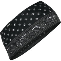 (image for) SportFlex Headband - Black paisley