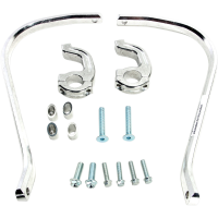 (image for) Contour Handguards - 1 1/8" Bar, Silver