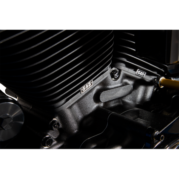 (image for) S&S CYCLE S&S 124" Power Package - Non-Highlighted Fins, Gear Drive, Black Tubes