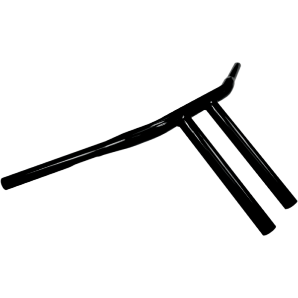 (image for) Drag Specialties Buffalo Bars 10” T-Bar (Straight Risers) - Gloss Black