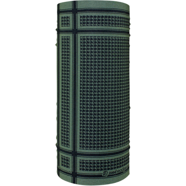 (image for) Zan Headgear Polyester Motley Tube - Houndstooth olive