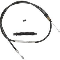 (image for) LA Choppers Black Vinyl/Stainless Braided Clutch Cable for 16 FLHR w/o ABS (15-17in.)