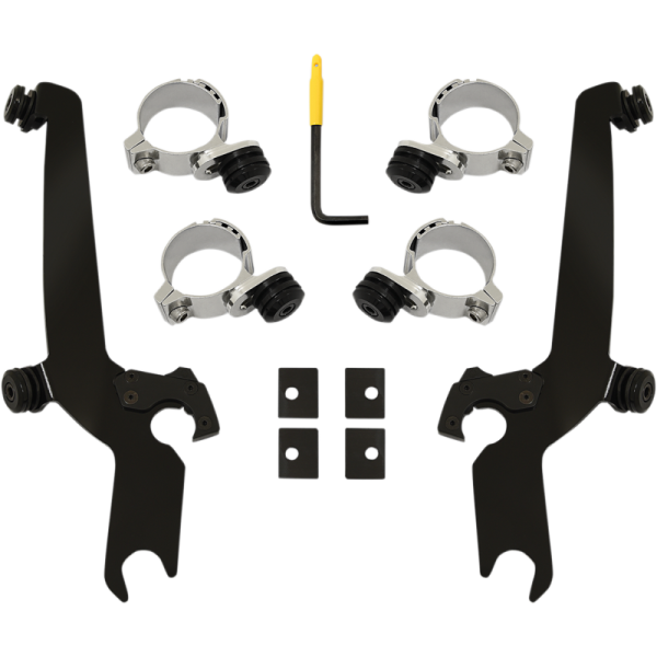 (image for) MEMPHIS SHADES METRIC Trigger-Lock Mount Kit, Black for Honda CMX300/500 Rebel 17-19