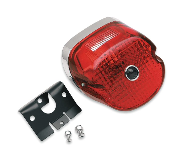 (image for) Drag Specialties Laydown Taillight Assembly w/ Blue Dot