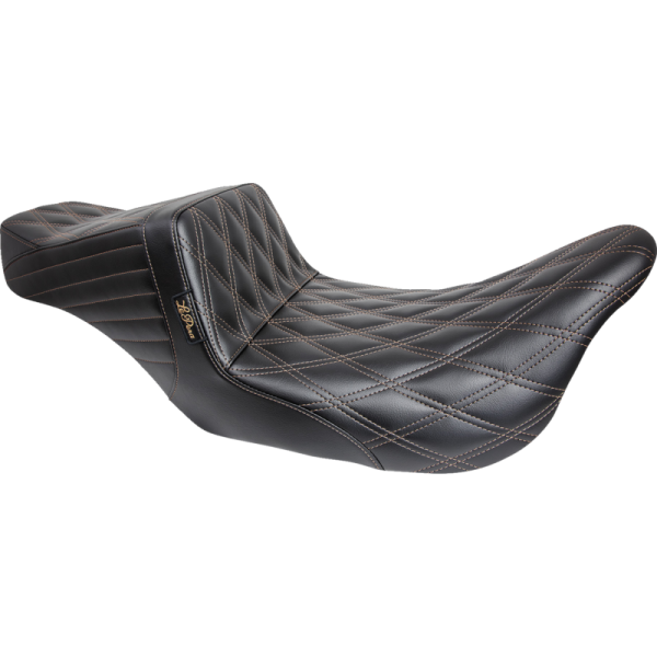 (image for) Le Pera Tailwhip Double Diamond Seat w/ Chestnut Thread