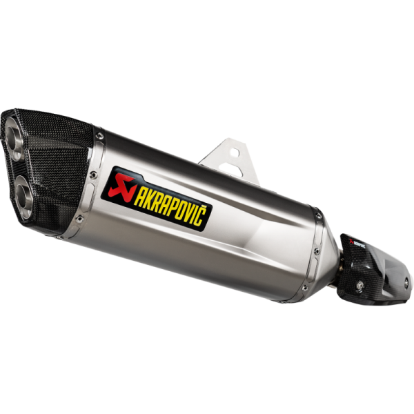 (image for) AKRAPOVIC Akrapovič Single Titanium Muffler w/ Carbon End Cap for Yamaha Tenere 700 19-25