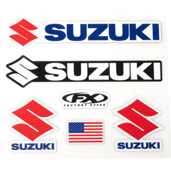 (image for) FACTORY EFFEX Suzuki Iron-On Sponsor Kit