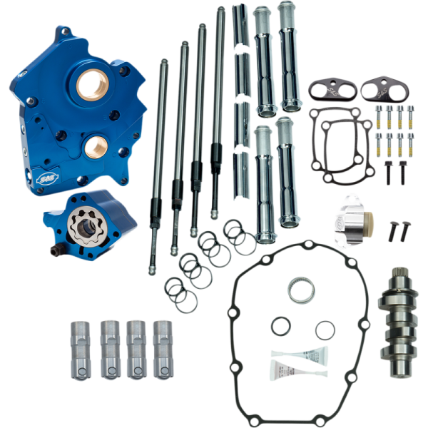 (image for) S&S CYCLE Camchest Kit with 465 Cam (Chrome Tubes)