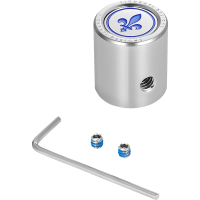 (image for) Heel-Toe Shifter Cover Mirror w/ Blue Fleur-de-lis