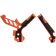 (image for) Acerbis X-Grip Frame Guard - KTM 125/150 SX 11-15, 250 SX/XC 11-16, SX-F/XC-F (all) 11-15, EXC/XCF-W/XC-W (all) 12-16 - Orange/black