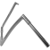 (image for) 1 1/4" EZ Install Flat Top Handlebars - Chrome, 16" Rise