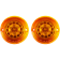 (image for) ProBeam LED Turn Signal Inserts With Lenses, Flat Amber 1157
