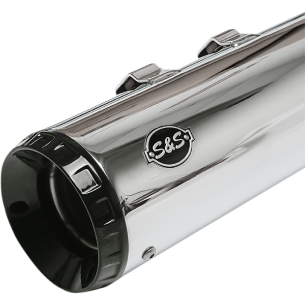 (image for) S&S CYCLE GNX 4.5" Chrome w/ Tuxedo Black End Caps