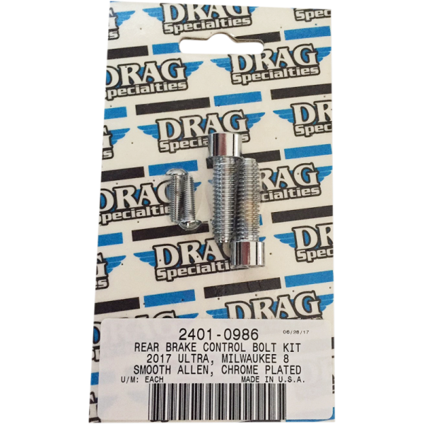 (image for) Drag Specialties Rear brake control bolt kit - Smooth