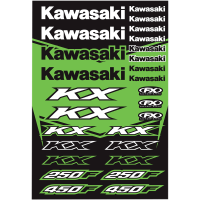 (image for) Kawasaki KX OEM Sticker Sheet