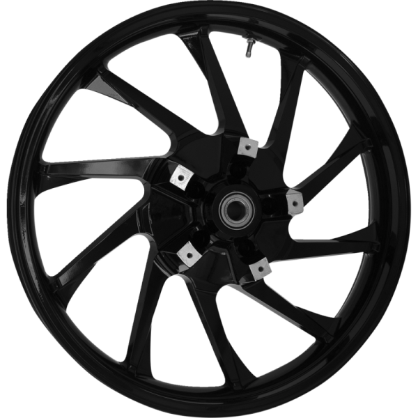 (image for) Coastal Moto Hurricane Precision-Cast Custom 3D Front Wheel - Black Cut