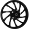 (image for) Hurricane Precision-Cast Custom 3D Front Wheel - Black Cut
