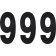 (image for) Standard Numbers - 6" Black - No. 9