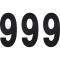 (image for) Standard Numbers - 6" Black - No. 9