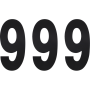 (image for) Standard Numbers - 6" Black - No. 9