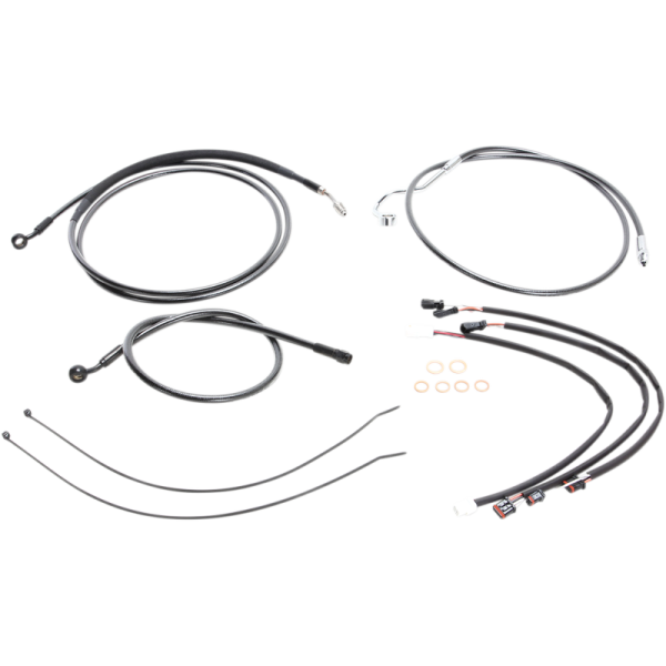 (image for) MAGNUM Black Pearl Handlebar Installation Kit (12"-14" Apes)