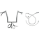 (image for) Chrome 14" Pointed Top Handlebar Kit