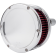 (image for) Feuling BA Air Cleaner Kit - Solid Outer Covers - Chrome finish w/ red filter
