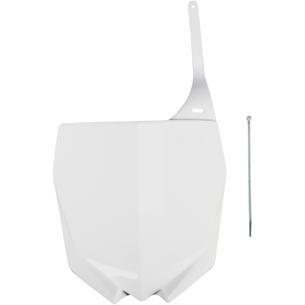 (image for) UFO Front Number Plates - Yamaha YZ125/250 02-14 - White