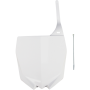 (image for) UFO Front Number Plates - Yamaha YZ125/250 02-14 - White