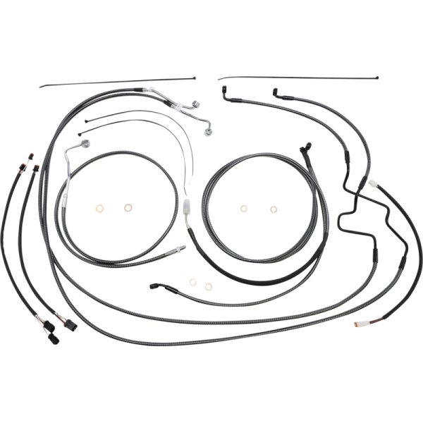 (image for) MAGNUM Karbonfibr Designer DOT Handlebar Installation Kit, 15"-17" Apes
