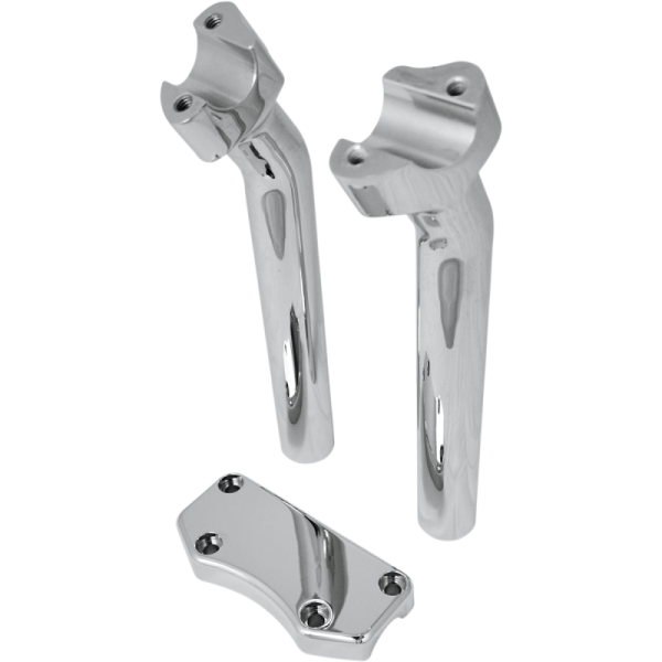(image for) Drag Specialties Riser/Clamp Kit 1" Dia Chrome 9 1/2"