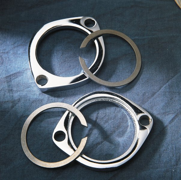 (image for) Drag Specialties Standard Exhaust Flange Kit Chrome