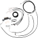 (image for) Black Vinyl Complete Cable Kit (8-10in Bars)