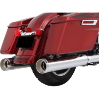 (image for) DBX45 Slip-On Mufflers, Chrome with Tradition Chrome End Caps