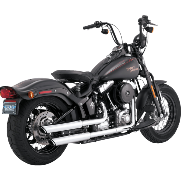 (image for) Vance & Hines 3" Twin Slash Slip-On Muffler Chrome