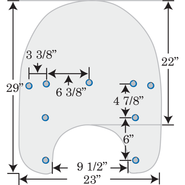 (image for) MEMPHIS SHADES HD Replacement Plastic 21" Clear