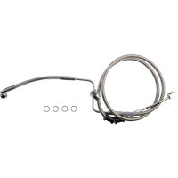 (image for) Clear-Coated Rear Brake Line Kit 1741-6346