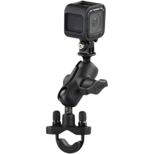 (image for) RAM MOUNT U-Bolt Double Ball Mount with Short Arm and GoPro Adapter