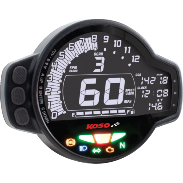 Koso North America Koso MS-01 Multi-Function Speedometer/Tachometer