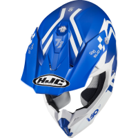 (image for) HJC i50 HEX Helmet - Semi-Flat Blue/White - Size S