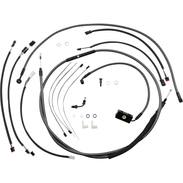 (image for) MAGNUM Karbonfibr Designer DOT Handlebar Installation Kit, 12"-14" Apes