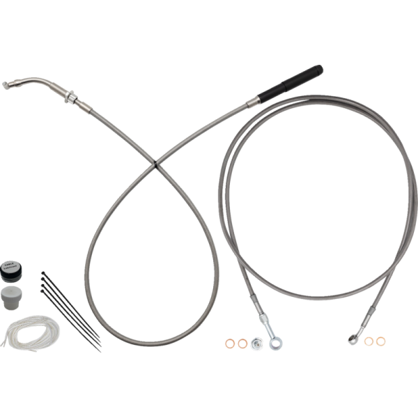 (image for) FAT BAGGERS INC Stainless Complete EZ Install Kit - 14" Handlebars
