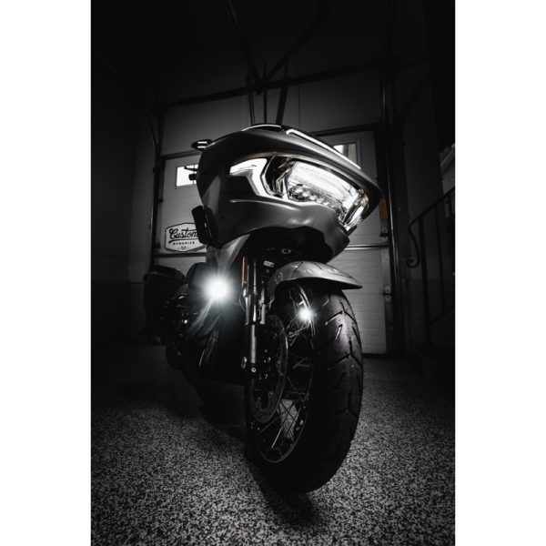 (image for) Custom Dynamics ProBeam LED Halo Fog Light (Black/Clear)