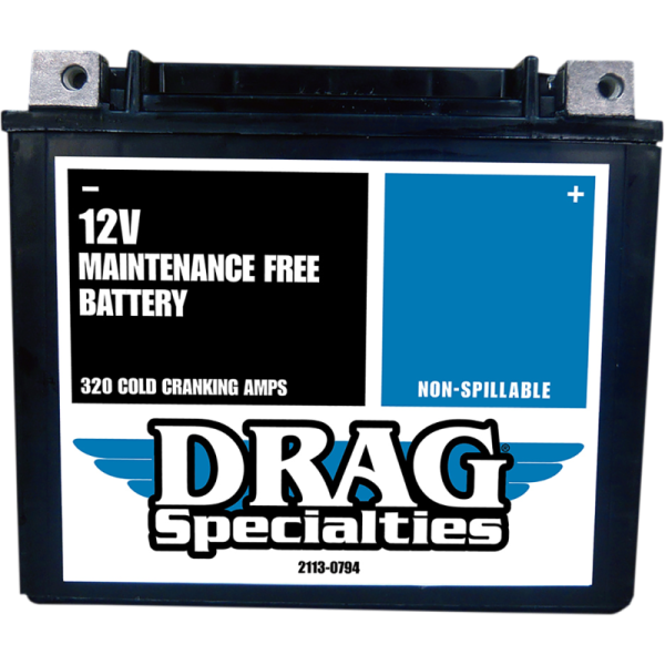 DRAG SPECIALTIES BATTERIES Drag Specialties Factory-Activated AGM Maintenance-Free Battery